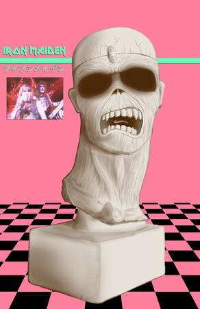 Iron Maiden Vaporwave Poster (2023 Remaster)